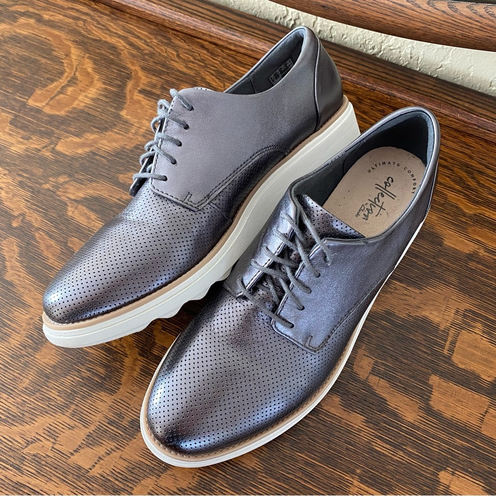Clark’s Collection Gunmetal Brogues